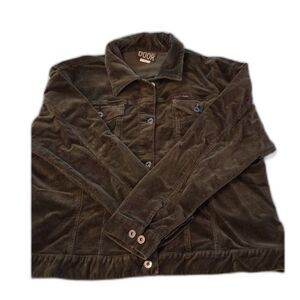 Country Door Olive Green Corduroy Jacket | Cottagecore Fall Coat